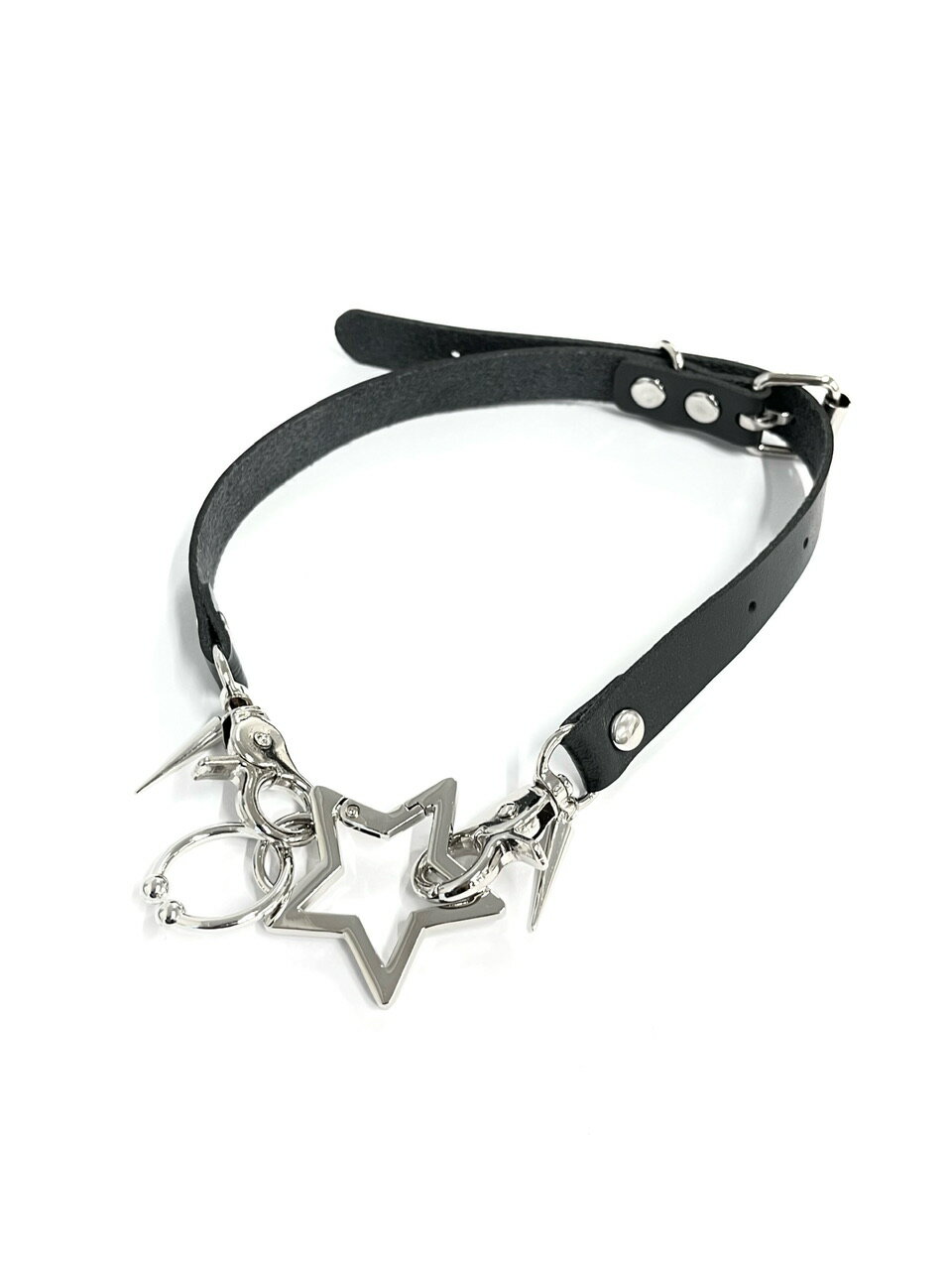 正規品【 XU star carabiner choker 】 エックスユー スターカラビナチョーカー ネックレス スター チョーカー アクセサリー ネックレス シルバー Pressing pressing プレッシング プレッシングウェブショップ vandy the pink ガルフィー tripp nyc unknown london