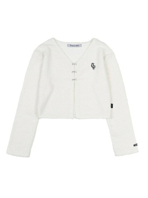 正規品【FANCY CLUB ALL SOFT HOOK CARDIGAN 】 ナスティーファンシークラブ NFC トップス カーディガン フック フックカーディガン フックボレロ ボレロ 羽織り ロゴ ロゴ刺繍 刺繍 Pressing pressing プレッシング プレッシングウェブショップ pressing-10005983 Pressing サンプル画像3