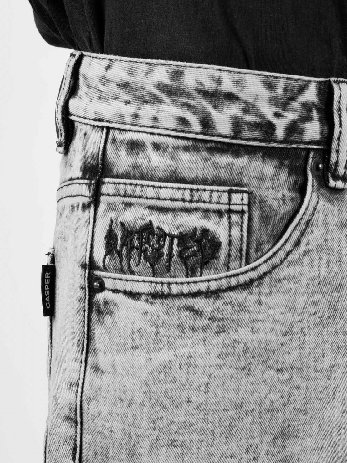 【SALE】正規品【 WASTED PARIS JEAN CASPER SNOW 】 ウェイステッドパリス パンツ ブラックパンツ ボトムス ジーンズ デニムパンツ プレッシング プレッシングウェブショップ