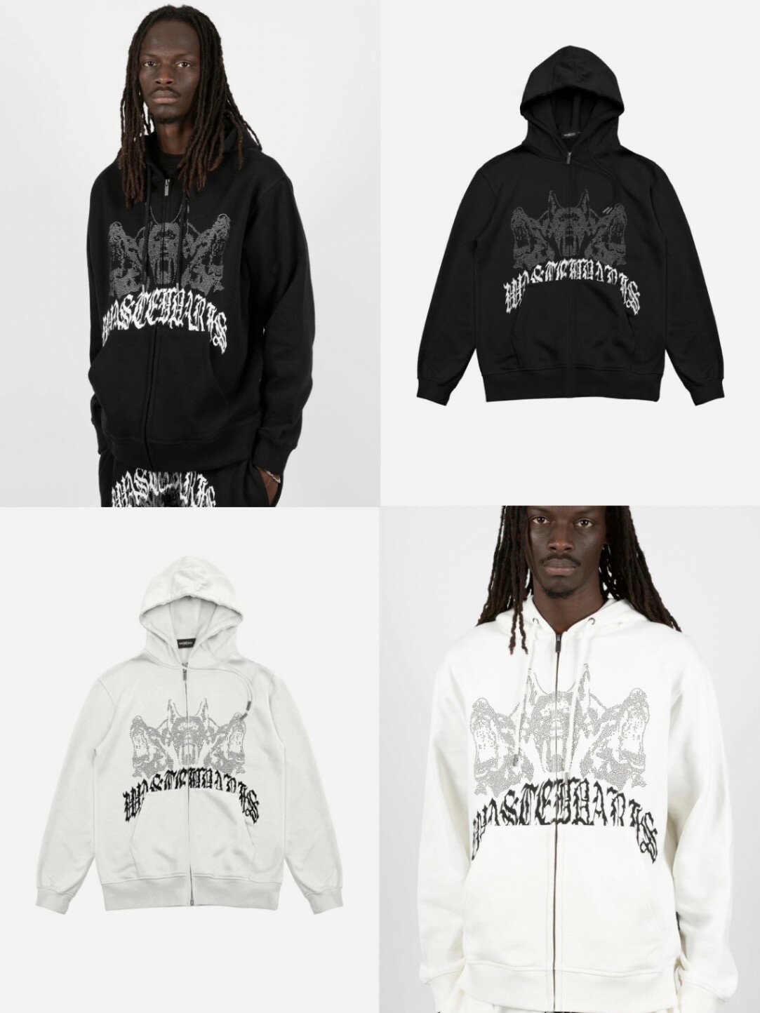 �����ʡ� WASTED PARIS HOODIE ZIP GUARDIAN �� ���������ƥåɥѥꥹ �ա��ǥ��� �ա��� �ѡ����� �����С������� �ӥå����륨...