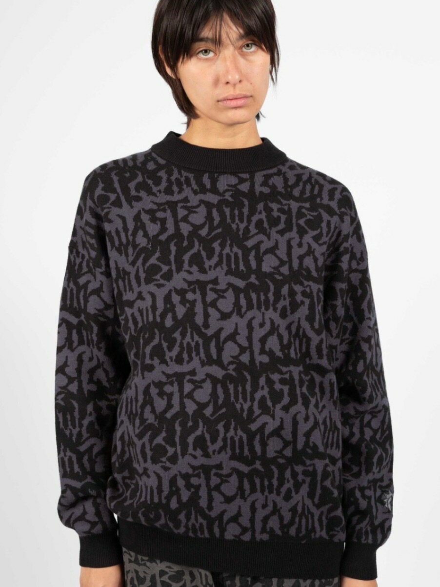 正規品【 WASTED PARIS SWEATER ALL OVER FEELER 】 ウェイステッドパリス スウェット ニット ニットアイテム スウェットニット プレッシング プレッシングウェブショップ vandy the pink tripp nyc unknown london oy supplier unknown ガルフィー ガルフィ paragraph