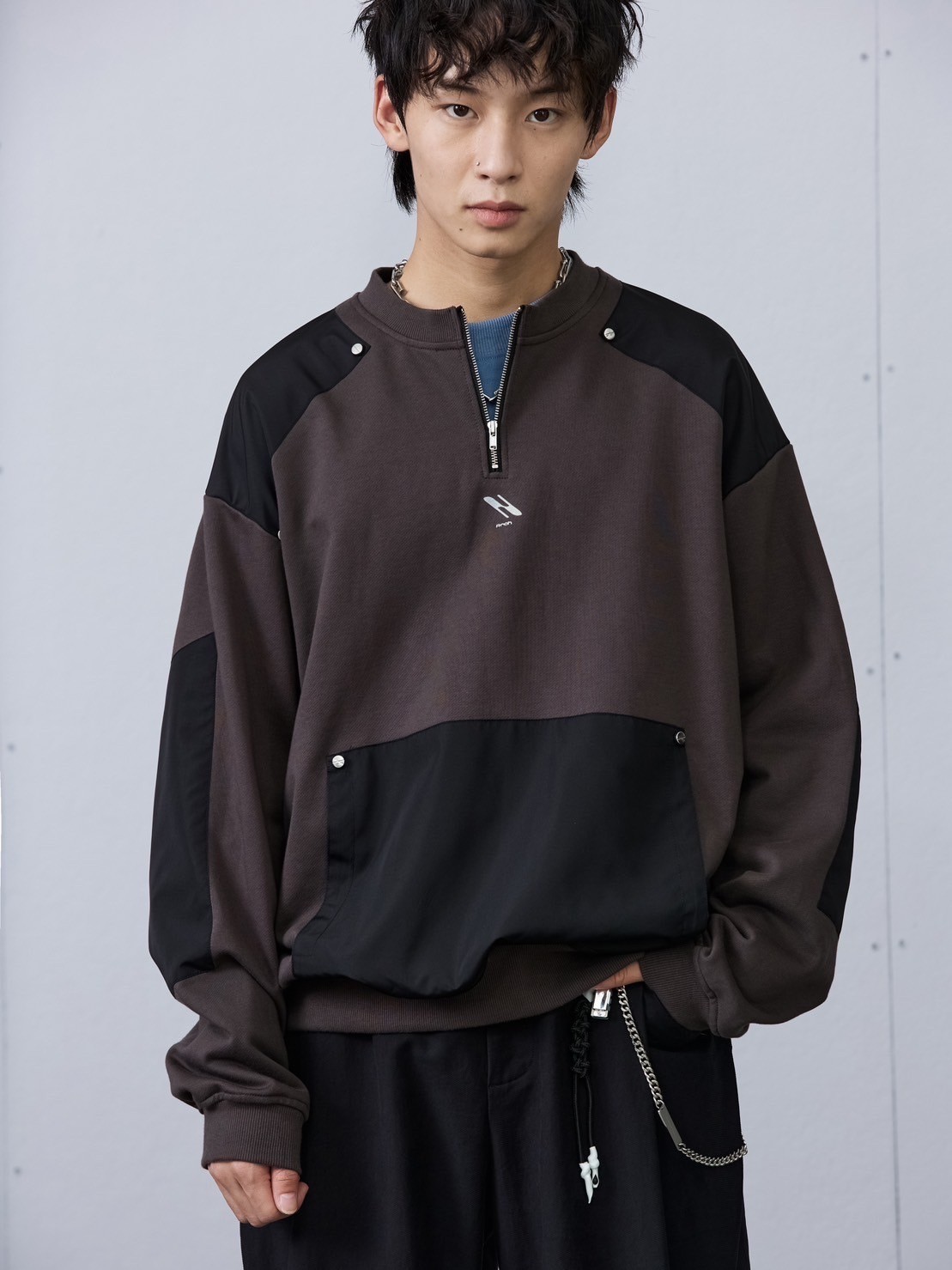【SALE】正規品【 ARCH by ROARINGWILD HALF ZIPPER SWEATERSHIRT 】 アーチ ロアニングワイルド トップス ジッパ...