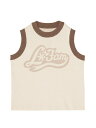 【SALE】正規品 【 La Fam Beige Spencer 】 ラファム トップス タンクトップ タンク タンクトップス 袖なし スリーブレス プリント ...