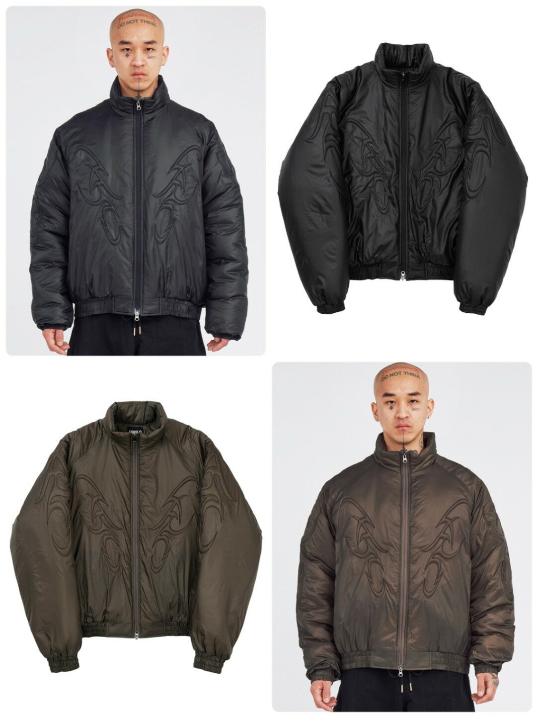 正規品【 AJOBYAJO Tribal AJO Padded Jacket 】 アジョバイアジョ トライバルアジョパッドジャケット ジャケット ブラックジャケット 羽織り オーバーサイズ オーバーサイズジャケット