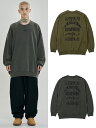 正規品【 AJOBYAJO Five AJO Logos Washed Sweatshirt 】 アジョバイアジョ スウェットシャツ スウェット トレーナー オーバーサイズ ロゴ ロゴトップス 長袖トップス Pressing pressing プレッシング プレッシングウェブショップ vandy the pink tripp nyc unknown london