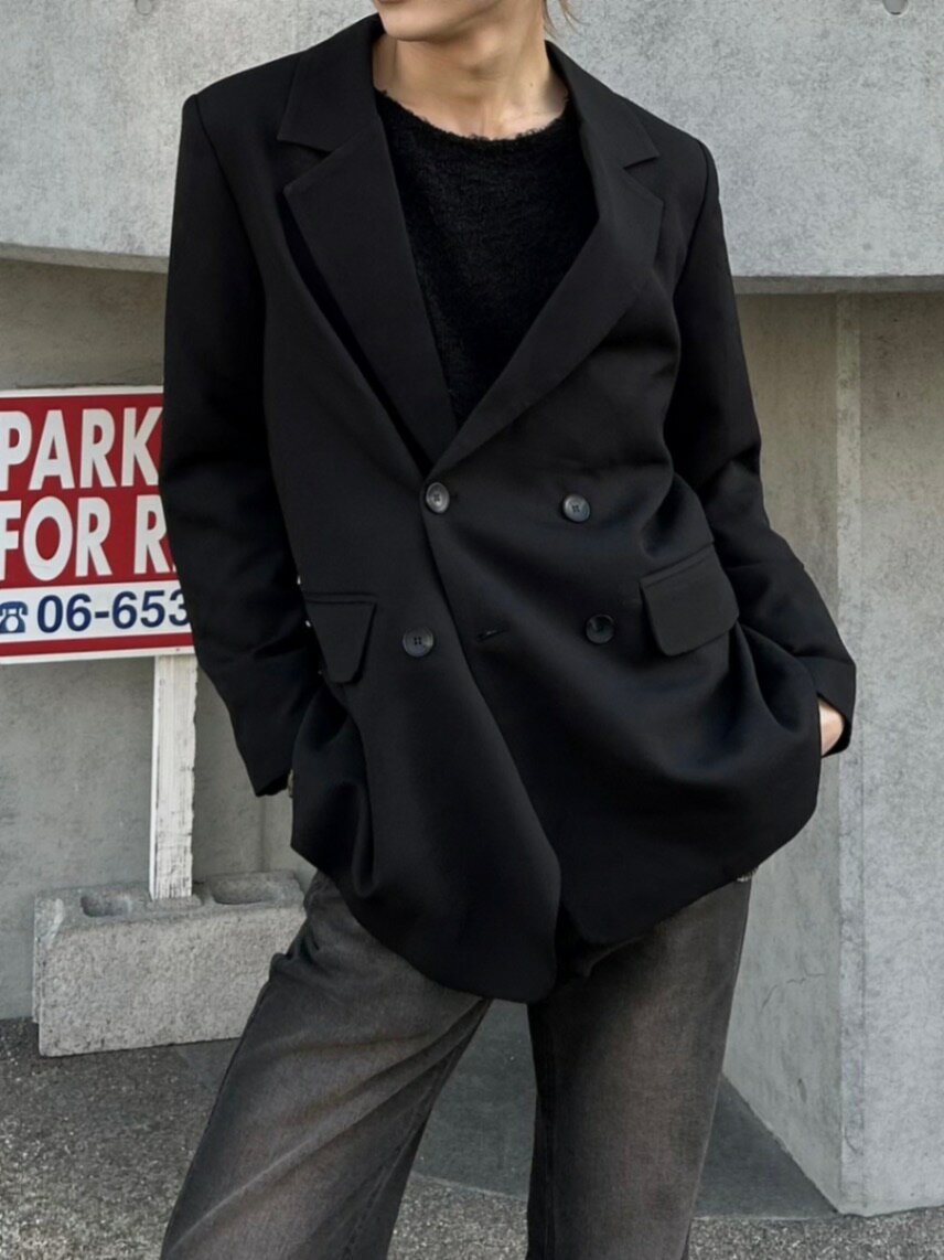 乐天商城 - 正規品 【 Chikashitsu + double jacket 】 チカシツプラス ダブルジャケット オーバーサイズジャケット ジャケット 羽織り アウター トップス Pressing pressing プレッシング プレッシングウェブショップ vandy the pink tripp nyc unknown london oy オーワイ supplier