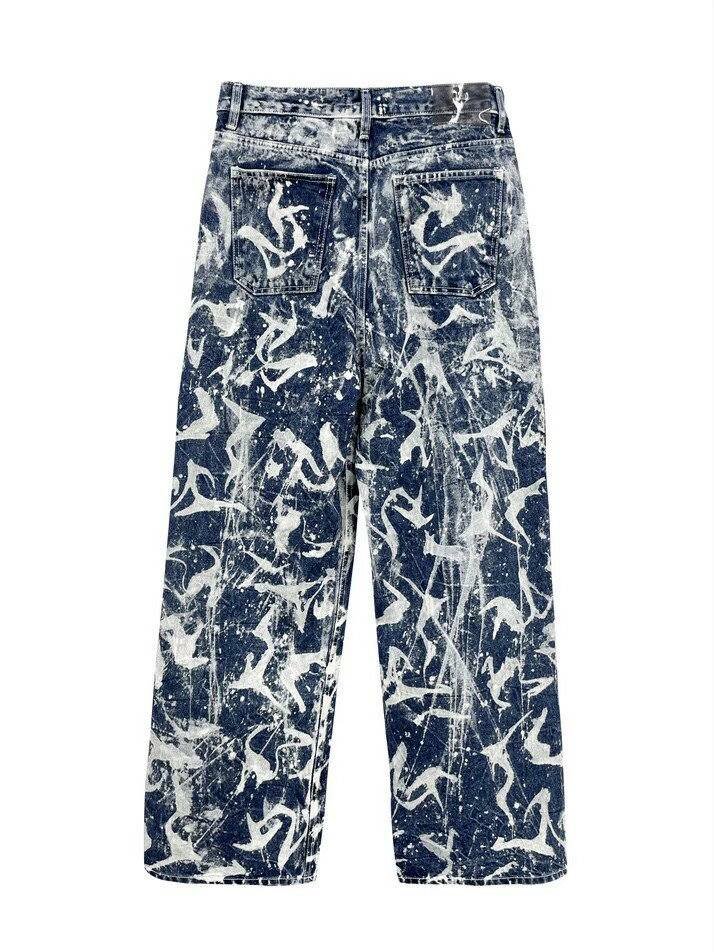 正規品【 BLR BLUER BLR LOGO BLEACHED JEANS 】 ビーエルアールブラ デニム ジーンズ ボトムス パンツ ダメージ加工 デザインパンツ Pressing pressing プレッシング プレッシングウェブショップ vandy the pink tripp nyc unknown london oy オーワイ supplier GALFY