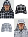 正規品【 AJOBYAJO Check Sunshield Cap 】 アジョバイアジョ ロゴキャップ キャップ 帽子 チェック柄 サンシールド Y2K 平成 ...
