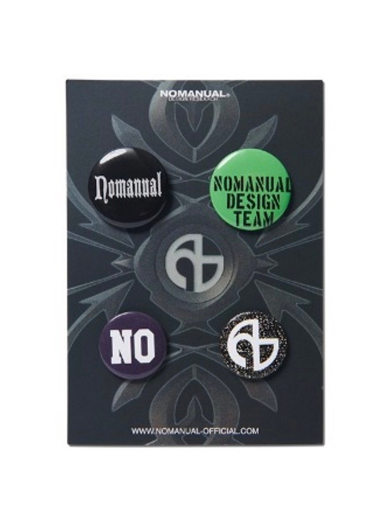 正規品【 NOMANUAL 24SS PIN BADGE SET 】 ノーマニュアル ピンバッジセット バッチ アクセサリー ロゴ Pressing pressing プレッシン..