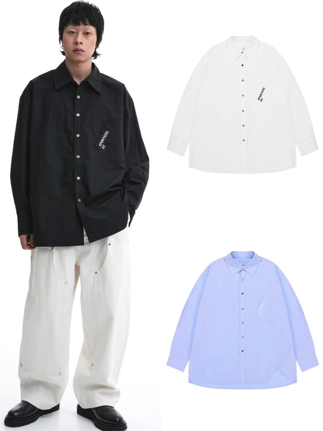 乐天商城 - 正規品【 OY U.B SHIRTS 】 オーワイ シャツ シンプルシャツ 長袖 トップス 羽織 Pressing pressing プレッシング プレッシングウェブショップ