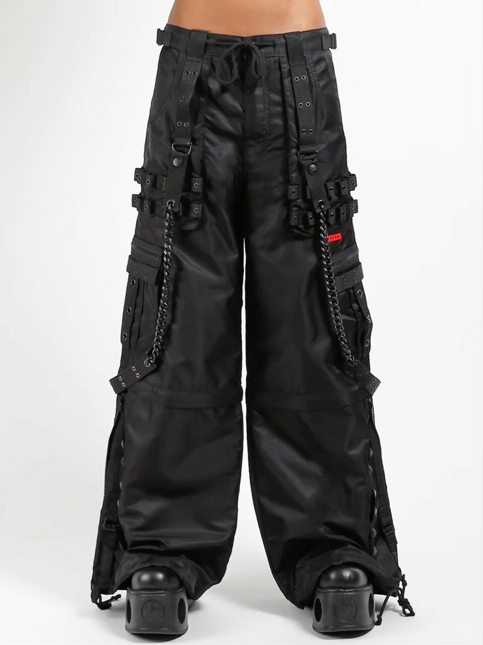 正規品【 TRIPP NYC SPACED OUT NYLON PANT[NY7121M] 】 トリップ ニューヨークシティー ワイドパンツ ボトムス ナイロンパンツ ハーフパンツ パンクファッション 個性派ファッション Pressing pressing プレッシング プレッシングウェブショップ vandy the pink tripp nyc