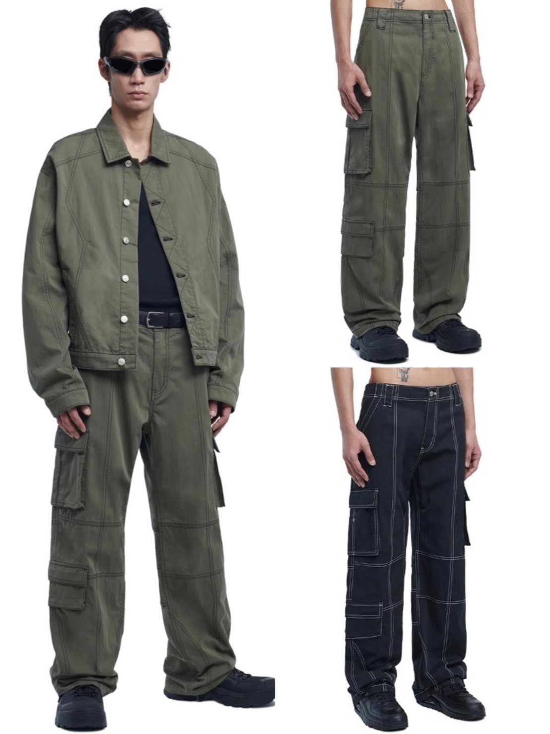 乐天商城 - 正規品【 NOMANUAL S.N WORK PANTS 】ノーマニュアル パンツ ボトムス ワークパンツ セットアップ着用 別売り Pressing pressing プレッシング プレッシングウェブショップ
