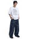 正規品【 NOMANUAL R.E TWO TONE DENIM PANTS 】 ノーマニュアル ボトムス ボトム パンツ デニム デニムパンツ ジーンズ ジー...