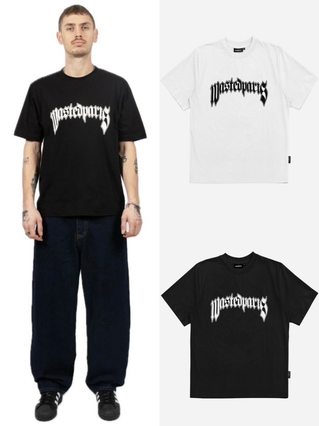 乐天商城 - 正規品【 WASTED PARIS T-SHIRT PITCHER 】 ウェイステッドパリス Tシャツ ブラックT ホワイトT 半袖 半袖トップス トップス Pressing pressing プレッシング プレッシングウェブショップ