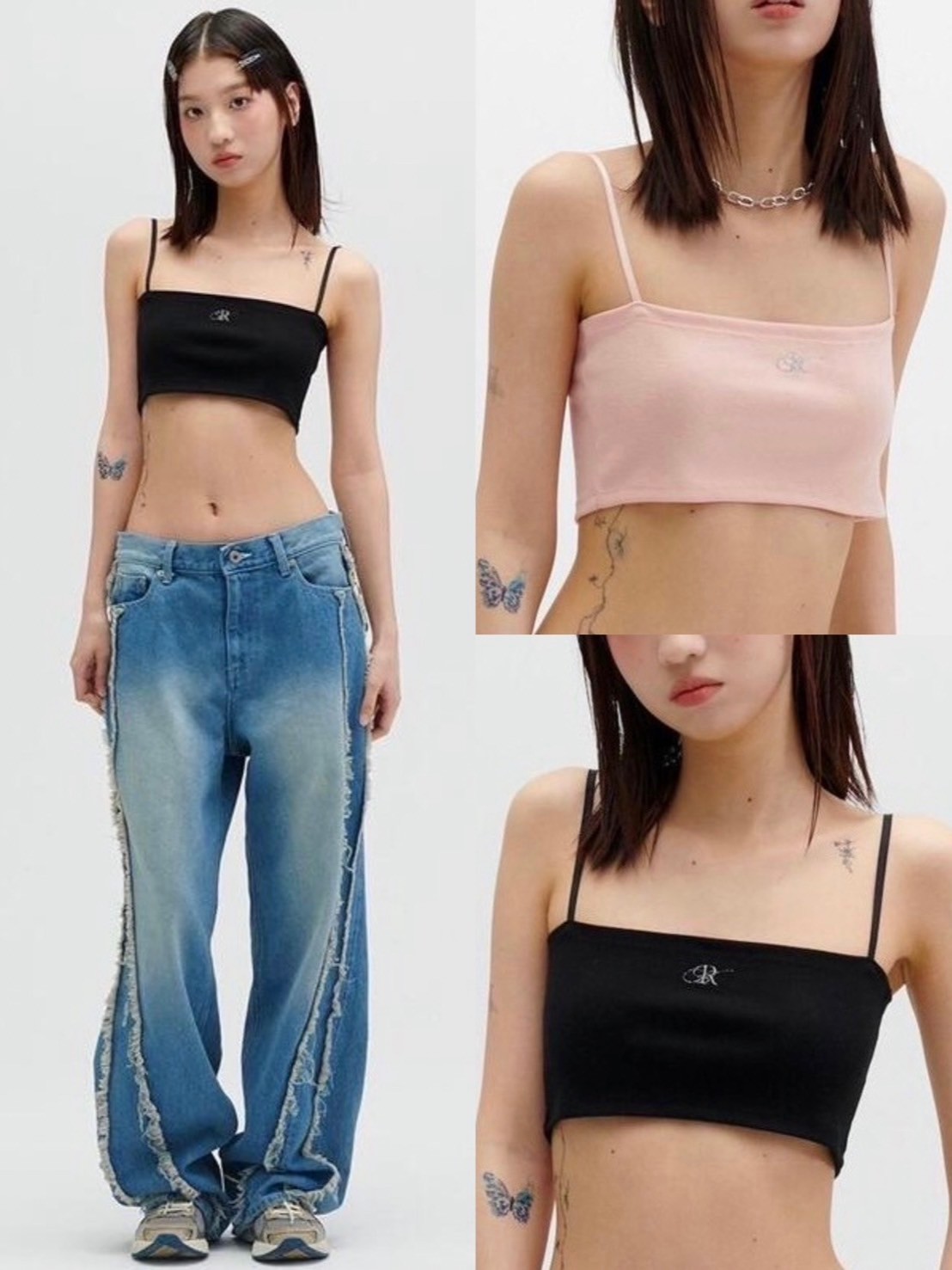 正規品【 runningHIGH LOGO EMBROIDERY TUBE TOP 】 ランニングハイ トップス スリーブレス ノースリー..