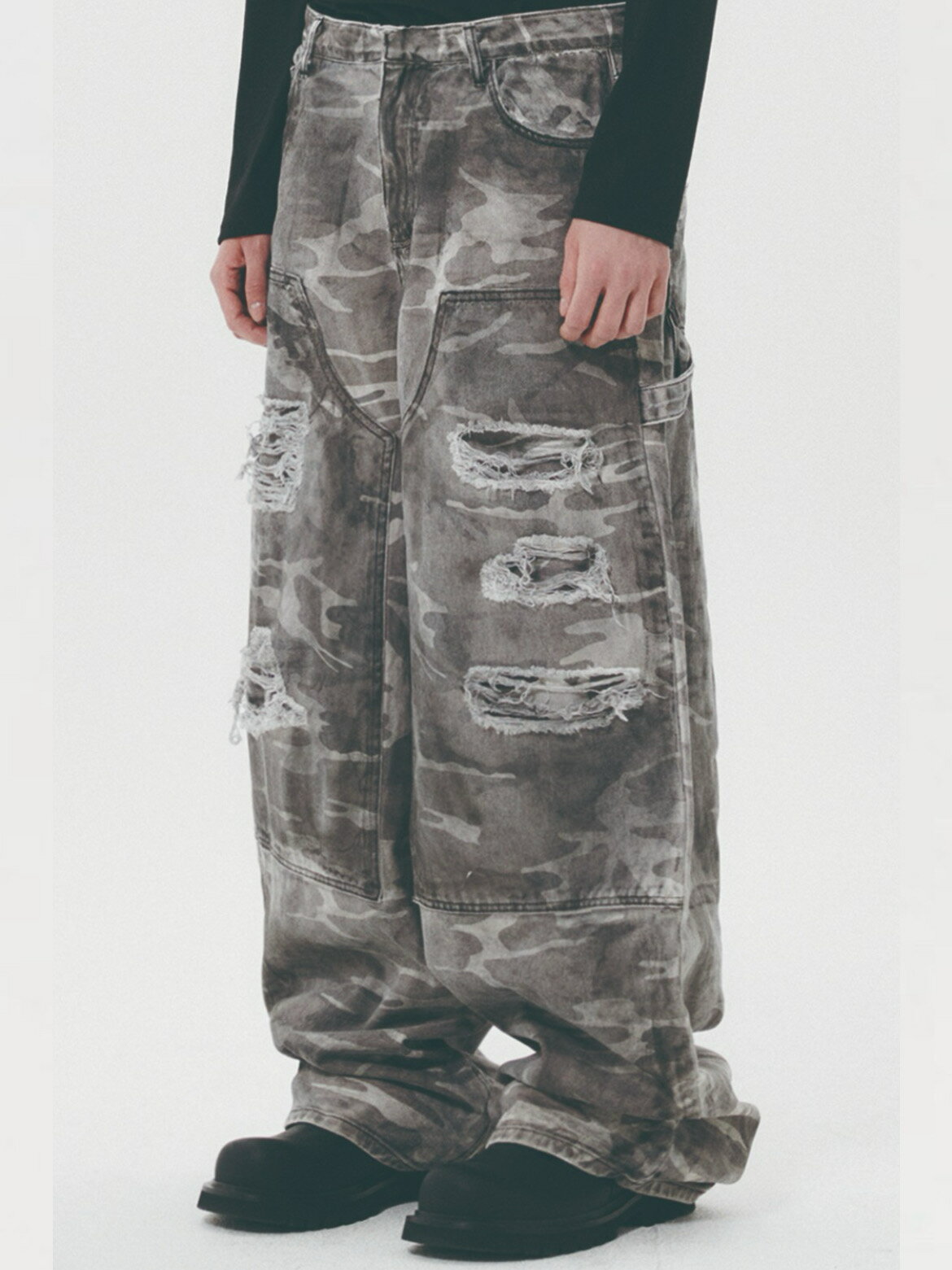 正規品【 DNSR dirty carpenter camo denim pants 】 ディーエヌエスアール ボトムス ボトム パンツ デニム デニムパンツ ジーパン ジーンズ ジーンズパンツ カモ柄 カモフラージュ 長ズボン Pressing pressing プレッシング プレッシングウェブショップ