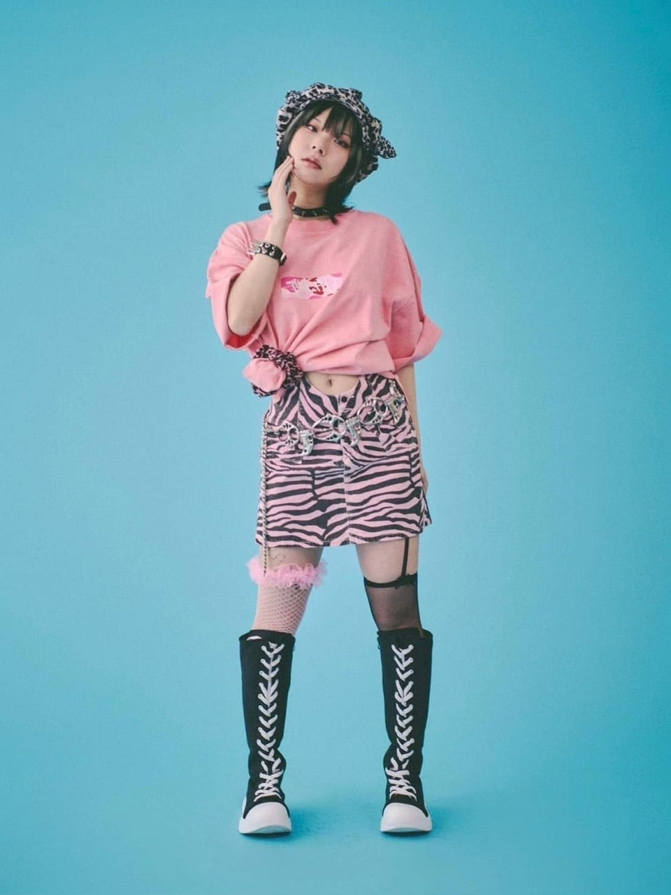 Rakuten - 正規品【GALFY ガルフィーカモボックスロゴTee】半袖トップス 半袖Tシャツ ロゴTシャツ プリントTシャツ オーバーサイズ ストリートファッション グランジファッション