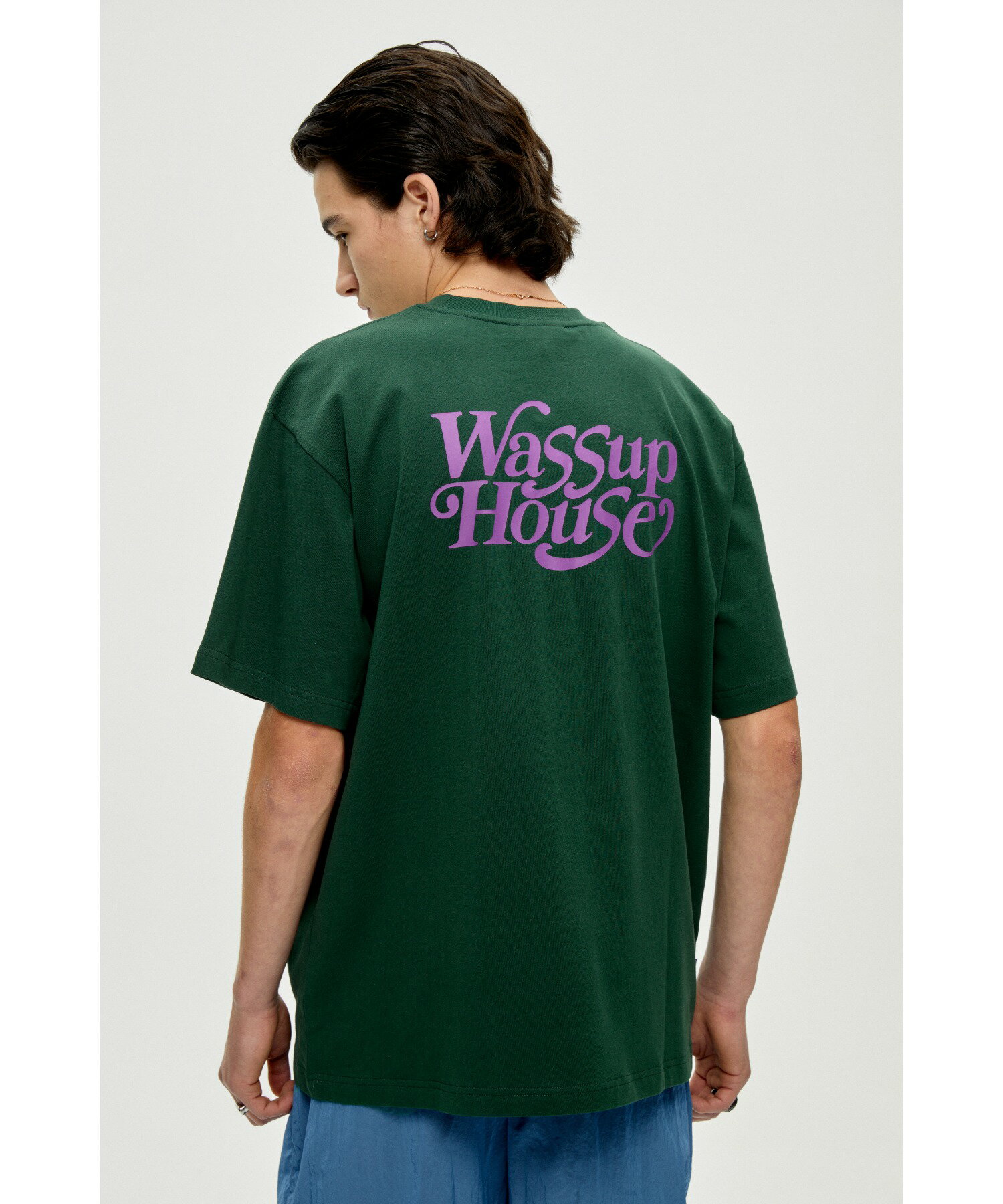 乐天商城 - 正規品【wassup】Logo Tee 半袖トップス 半袖Tシャツ ロゴTシャツ オーバーサイズ ストリートファッション