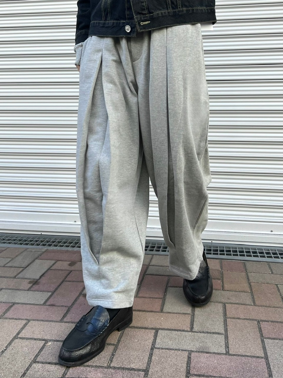 乐天商城 - 受注制【Chikashitsu +】deep tuck balloon sweat pants
