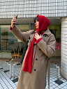 受注制【Chikashitsu +】knit hooded muffler