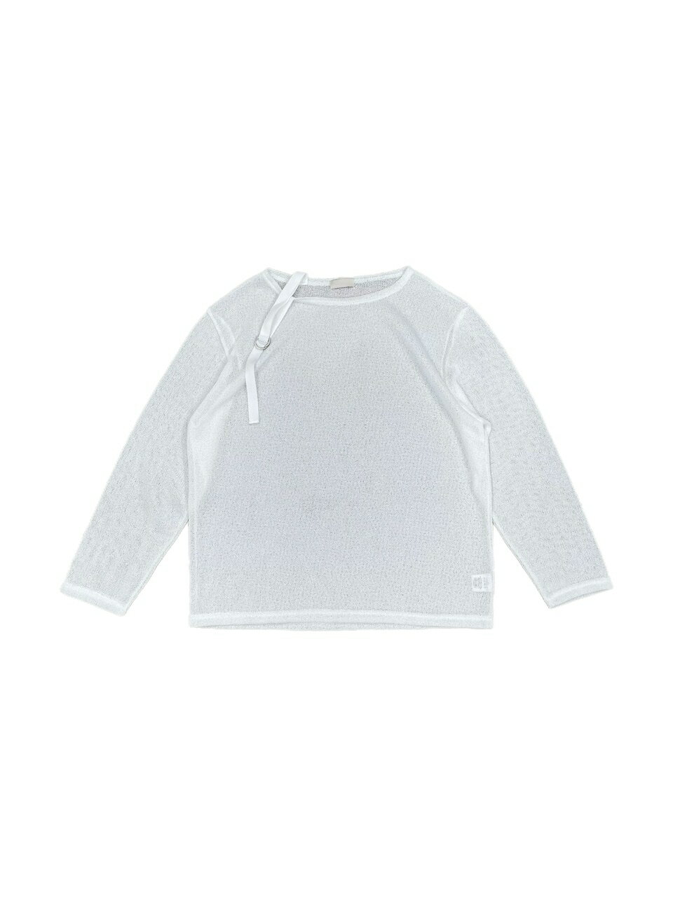 正規品【Chikashitsu + belt design summer knit (3color)】サマーニット 長袖トップス ニット オーバーサイズ ユニセ...
