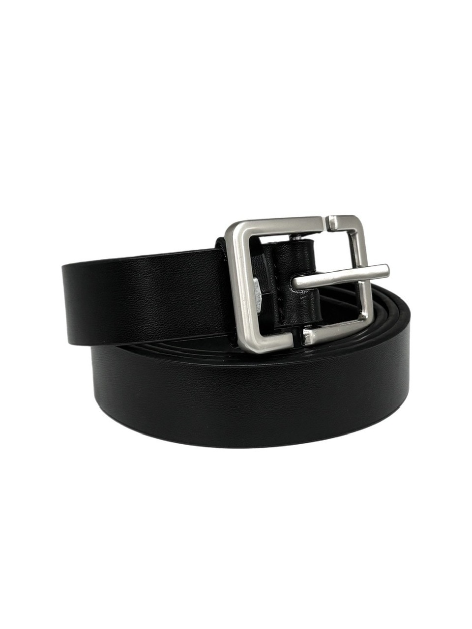 【Chikashitsu +】design square buckle belt