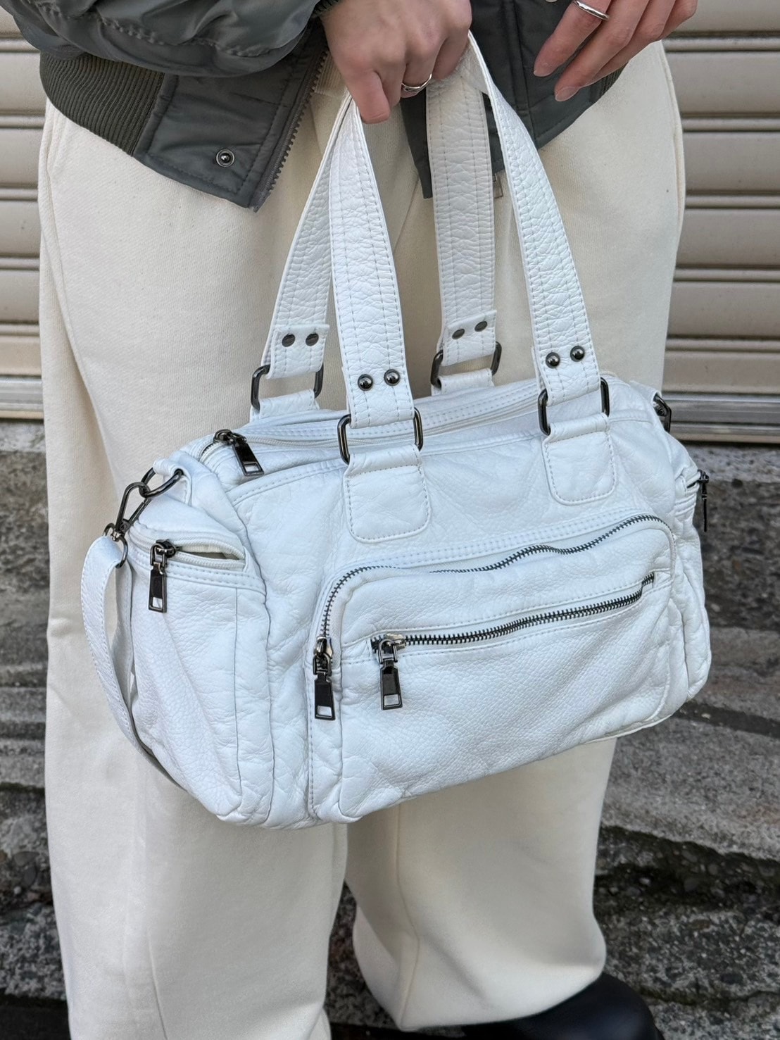 乐天商城 - 受注制【Chikashitsu +】vintage wash shoulder bag
