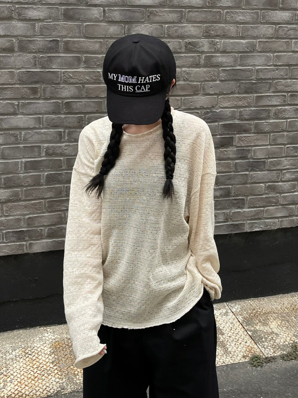 乐天商城 - 送料無料 正規品【Chikashitsu + border see-thoght long sleeve (2color)】トップス 長袖 シースルートップス ボーダー柄 春 夏 秋 プレゼント