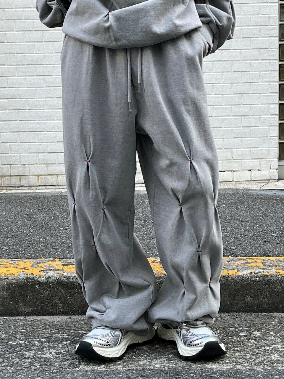 乐天商城 - 受注制【Chikashitsu +】stitch design sweat pants