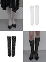 【SALE】正規品【SETUP‐EXE LACE LONG SOCKS】韓国ブランド SETUP‐EXE セットアップエグゼ LACE LONG SOCKS 靴下 レース レース靴下 レディース 韓国ファッション