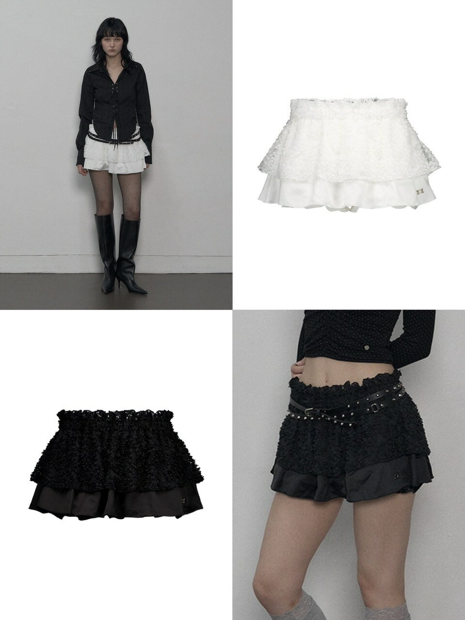 【SALE】正規品【SETUP-EXE BUBBLE TUTU SKIRT PANTS】ミニスカート フリルスカート レース フェミニン ガーリー Y2K ギャ...