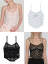 【SALE】正規品【CRANK LACE CORSET SLEEVELESS】韓国ブランド レーストップス レースキャミソール キャミソール インナー シースル...