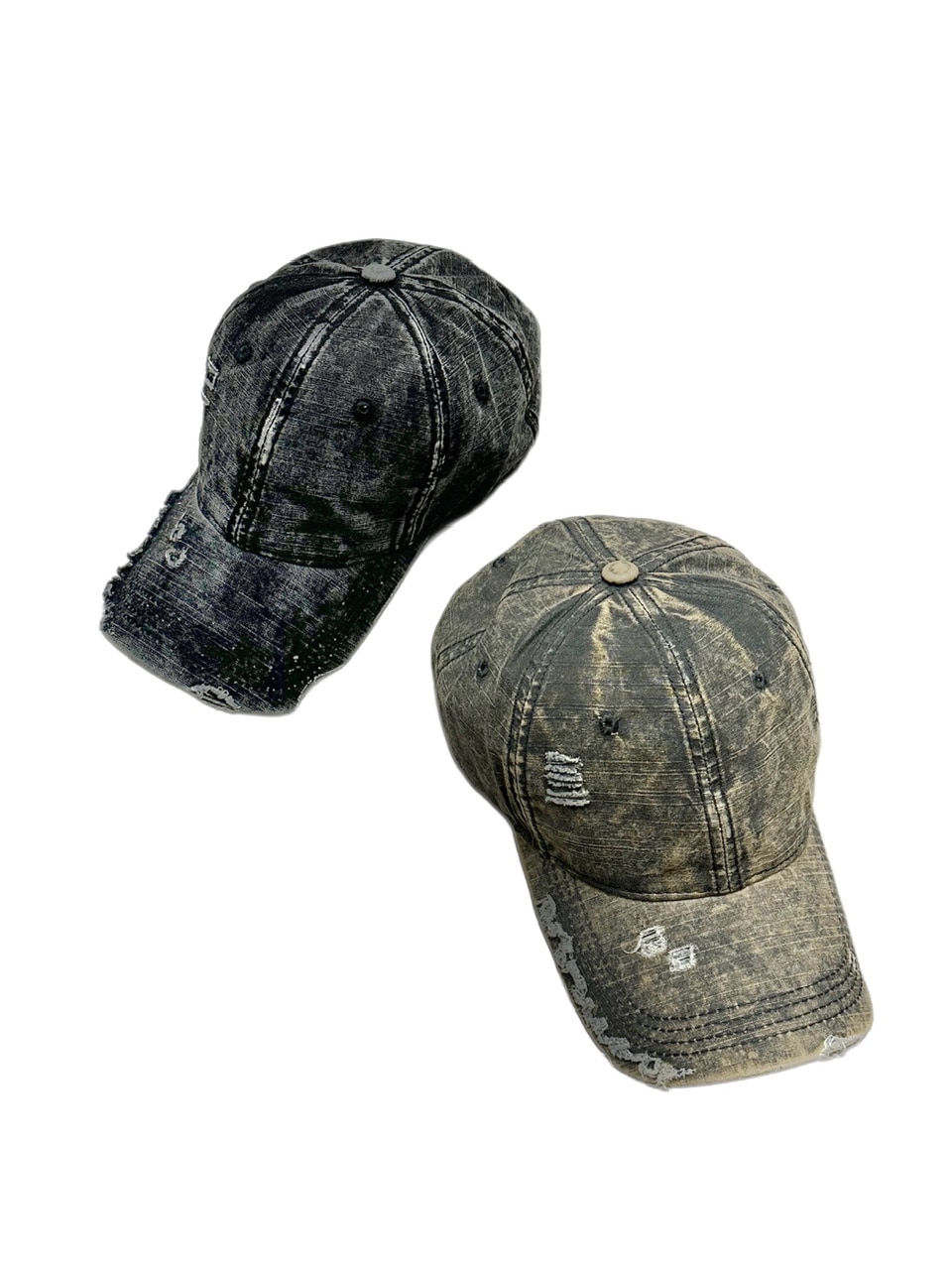 受注制【XU DOG】damage denim cap