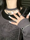 受注制【XU DOG】heart drop chain bracelet