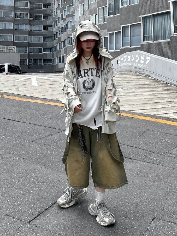 ��������XU DOG��strap denim half pants (2color)