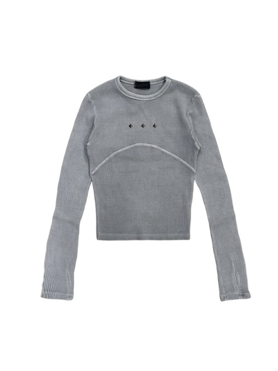 受注制【XU DOG】pigment rib long sleeve