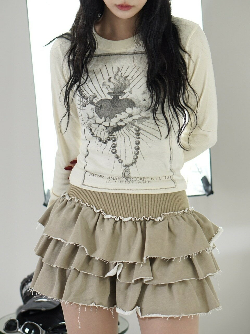 乐天商城 - 受注制【XU DOG】tattoo design tops (3color)