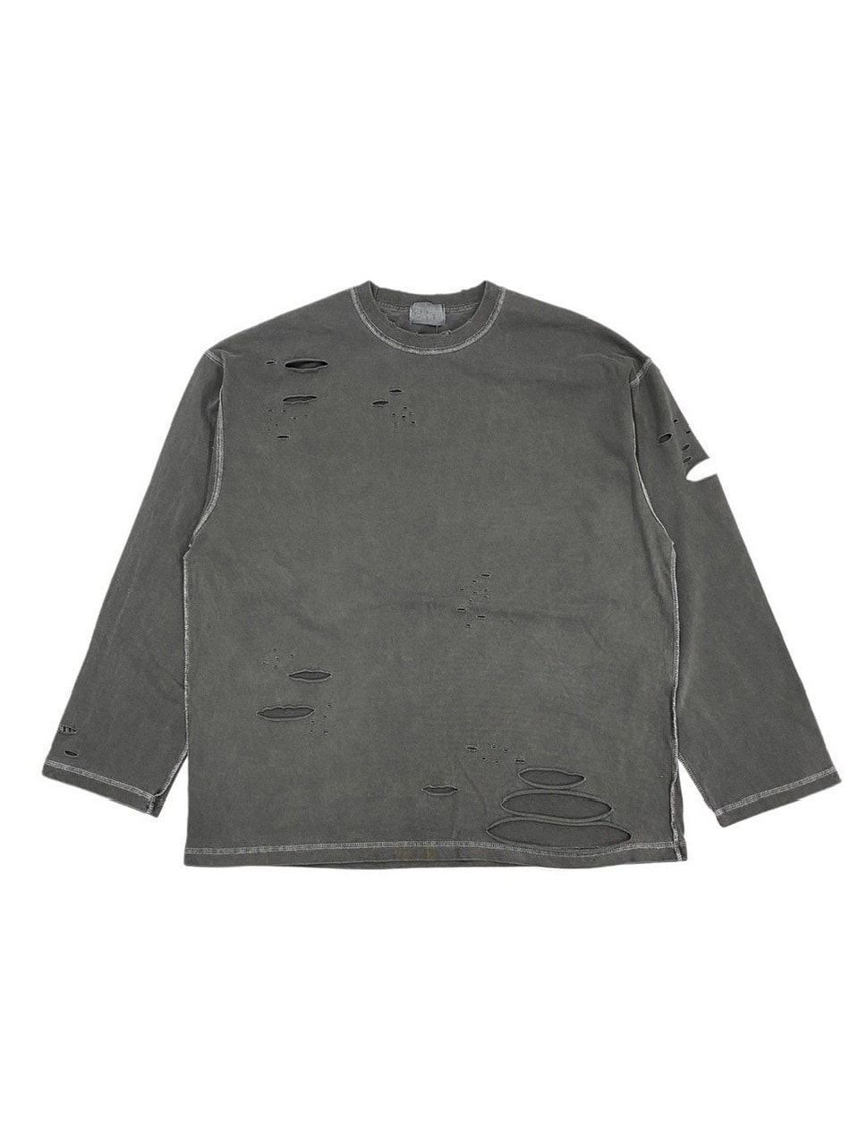 乐天商城 - 受注制【XU DOG】damage long sleeve tee 2 (3color)