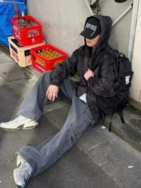 乐天商城 - 【nmtc +】big pocket denim cargo pants