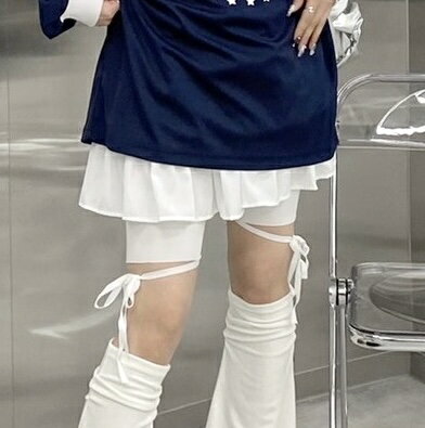 乐天商城 - 正規品【XU ribbon half leggings (3color)】韓国ファッション XU エックスユー リボンハーフパンツ ショートパンツ リボンパンツ レディース インナーパンツ 韓国ストリート