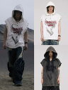 正規品【PERSONSOUL Button Collar Hooded Sleeveless Sweatshirt】