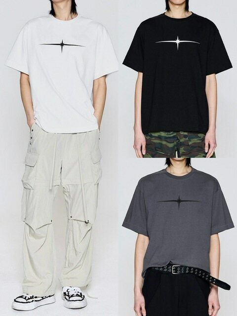 Rakuten - 正規品【TILLDAWN FLASH 1/2 SLEEVE】半袖トップス 半袖Tシャツ ロゴTシャツ プリントTシャツ ユニセックス オーバーサイズ ストリートファッション