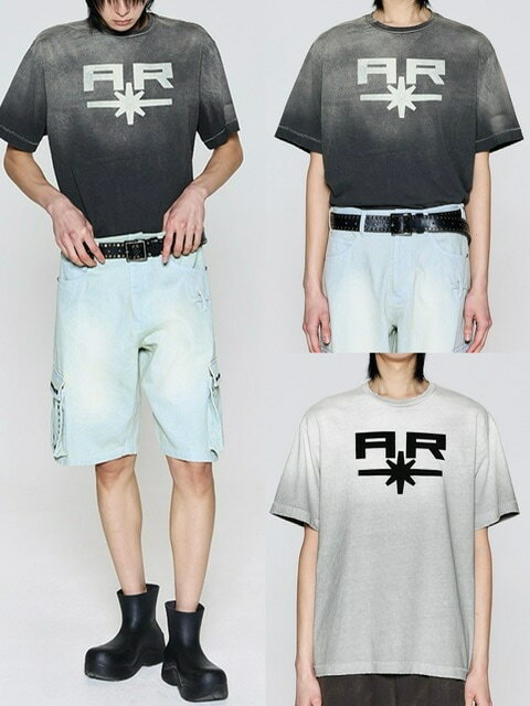 乐天商城 - 正規品【TILLDAWN ART 1/2 SLEEVE】半袖トップス 半袖Tシャツ プリントTシャツ ロゴTシャツ ユニセック ストリートファッション