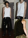 【SALE】正規品【ESC STUDIO corset sleeveless】ノースリーブ 半袖トップス ロゴタンクトップ タンクトップ ストリートファッション 韓国ファッション