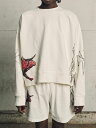正規品【BASKETCASE REGIONAL FOLKLORE crewneck】長袖トップス 長袖Tシャツ オーバーサイズ ストリートファッション ユニセッ...