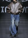 正規品【AJOBYAJO Oversized Washed Denim Pants】デニム フルレングス ジーンズ ワイドデニム ウォッシュ加工 オーバーサイズ...