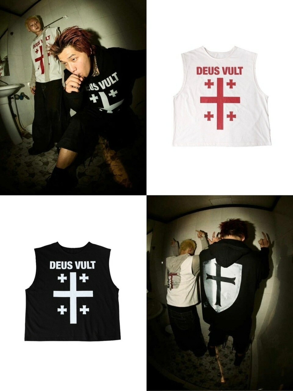 正規品【IFEELLUCKY crusader sleeveless】タンクトップ ノースリーブ 袖なし トップス ユニセックス ストリートファッシファッション