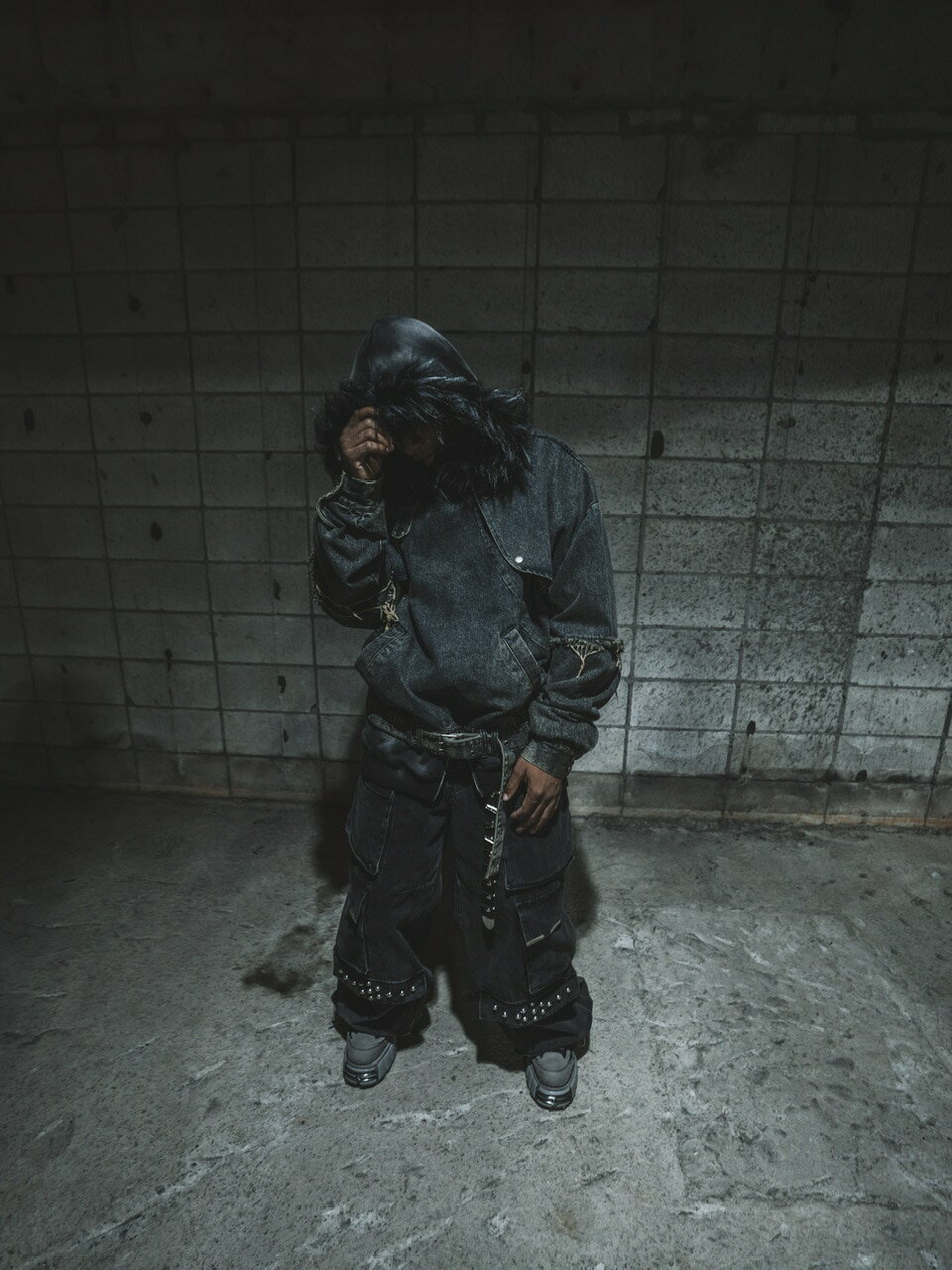 �����ʡ�DIG YOUR OWN GRAVE DENIM PULLOVER (2color)�ۥ��ȥ꡼�ȥե��å���� �ǥ˥�ץ륪���С� �٥���դ��ѡ����� ��...