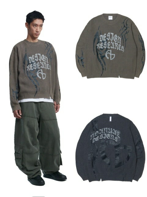 SALEʡNOMANUAL OVERDYED TRIBAL KNIT SWEATERۥå ȥ졼ʡ å ȥ졼ʡ С...