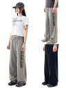 正規品【AAKAM Washed Logo Sweatpants】ウォッシュロゴスウェットパンツ ワイドパンツ ワイドスウェットパンツ オーバーサイズ フルレン...